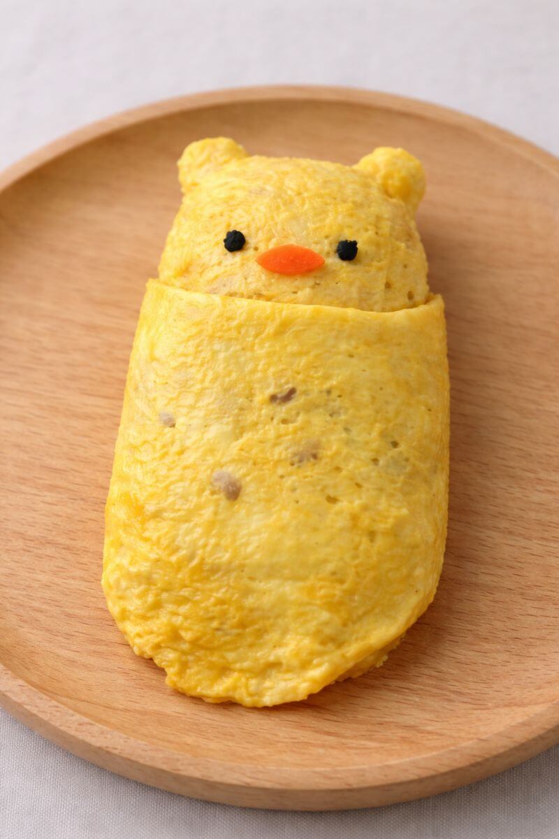 병아리 모양의 오무라이스 이미지